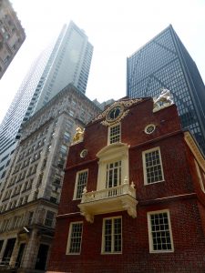 Das Old State House > hier wurden die ersten Reden zur Abschaffung der Sklaverei gehalten.