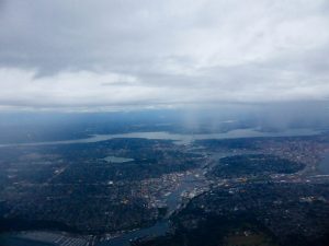Seattle beim Anflug.