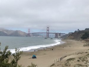 Blick vom Baker Beach.